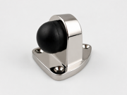 Door Stop - Floor Mount - Triangle Shape - Polished Stainless Steel